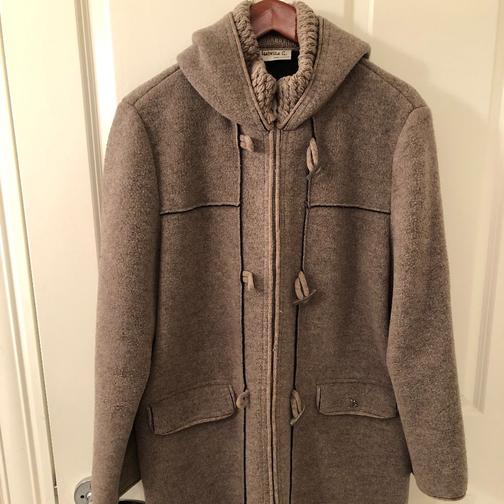 Made in Austria Women's Boiled Wool Three-Quarter Coat